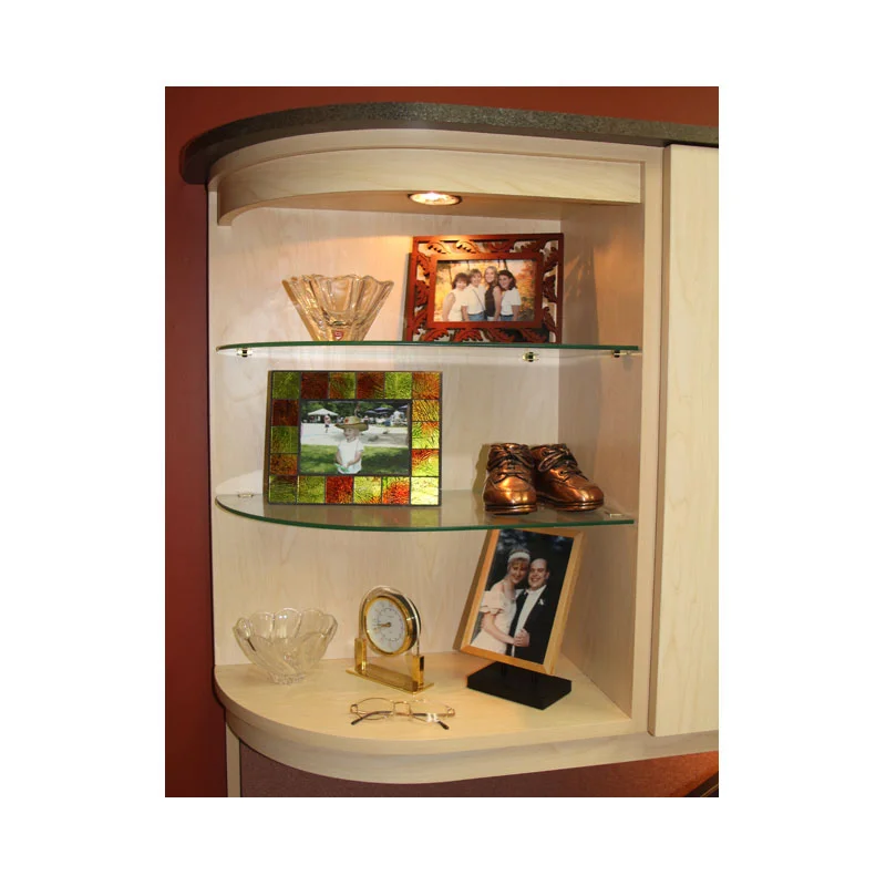 glass shelves