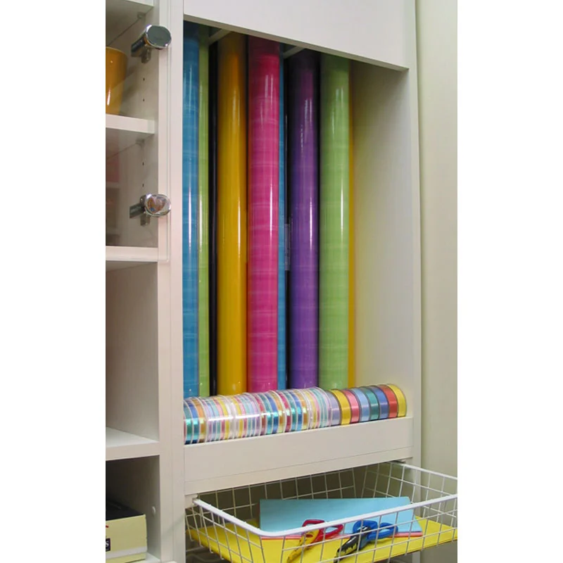 wrapping paper ribbon holder