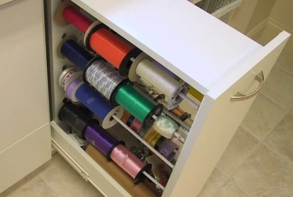 Craft Room Ribbon Organizer