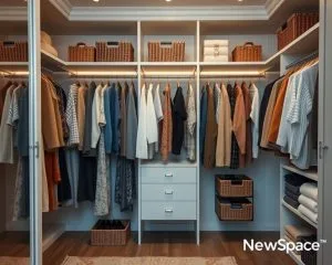 decluttering closet